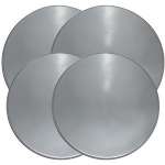 * A Stainless Steel Effect Round Metal Stove Burner Covers * A Stainless Steel Effect Round Metal Stove Burner Covers