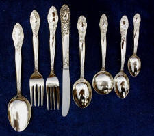 Regency Stainless Steel Flatware Service for 12