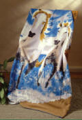 ~ Horses Fleece Blanket Throw CLEARANCE!