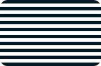 ! 4 Black and White Stripe Translucent Plastic Placemats
