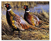 Pheasant GameBird Lodge Cabin Glass Cuttingboard Trivet Pheasant GameBird Lodge Cabin Glass Cuttingboard Trivet