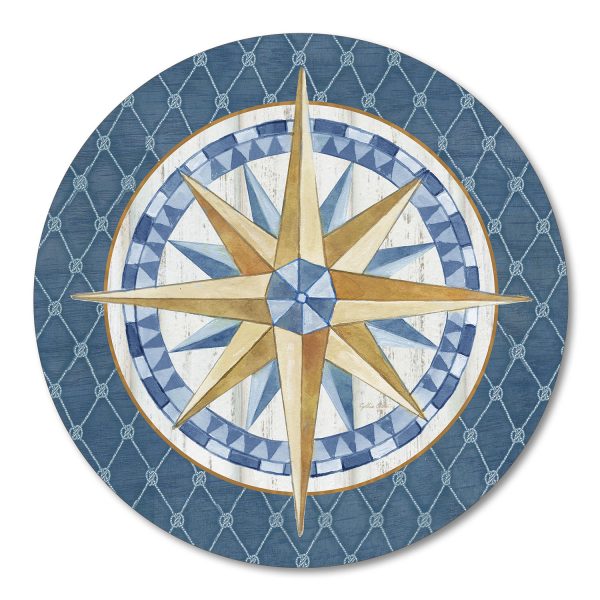 ! CLEARANNCE Nautical Lazy Susan Wood Turntable Platter Set Sail ! CLEARANNCE Nautical Lazy Susan Wood Turntable Platter Set Sail