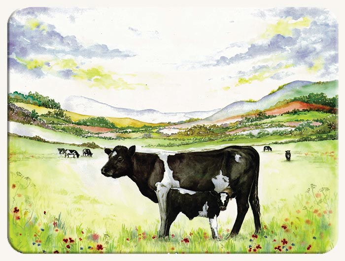 Cows-Farmhouse Tempered Glass Cuttingboard Trivet Cows-Farmhouse Tempered Glass Cuttingboard Trivet