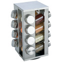 16 Jar Stainless Steel Rotating Spice Rack 16 Jar Stainless Steel Rotating Spice Rack